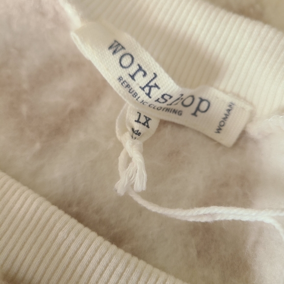 🐆WORKSHOP REPUBLIC CLOTHING Super Soft Leopard Print Sweater Size 1X - Picture 6 of 6